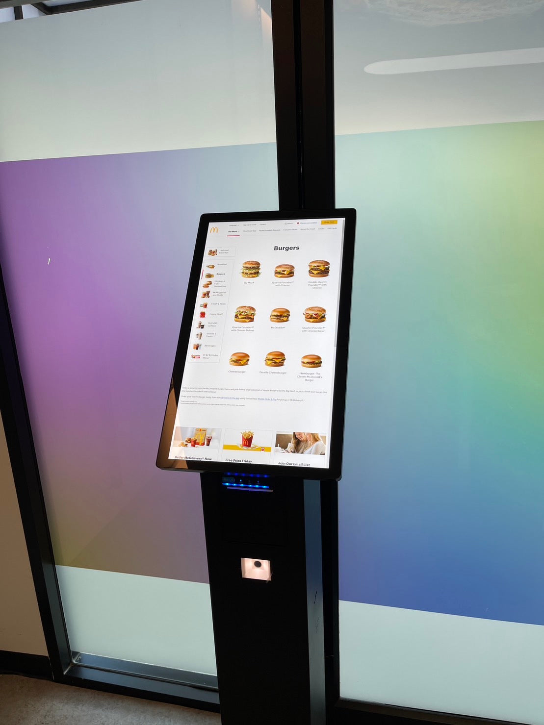 Self Service Ordering Kiosk