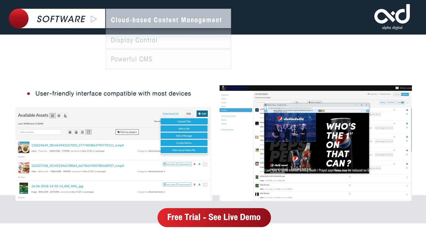 Digital Signage Software Cloud-Based