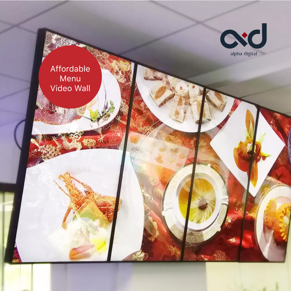 4x1 Indoor 46" Video Wall จอประชาสัมพันธ์ดิจิตอล