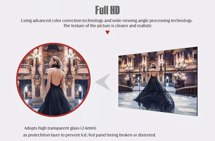 2x2 Indoor 55" Video Wall จอประชาสัมพันธ์ดิจิตอล