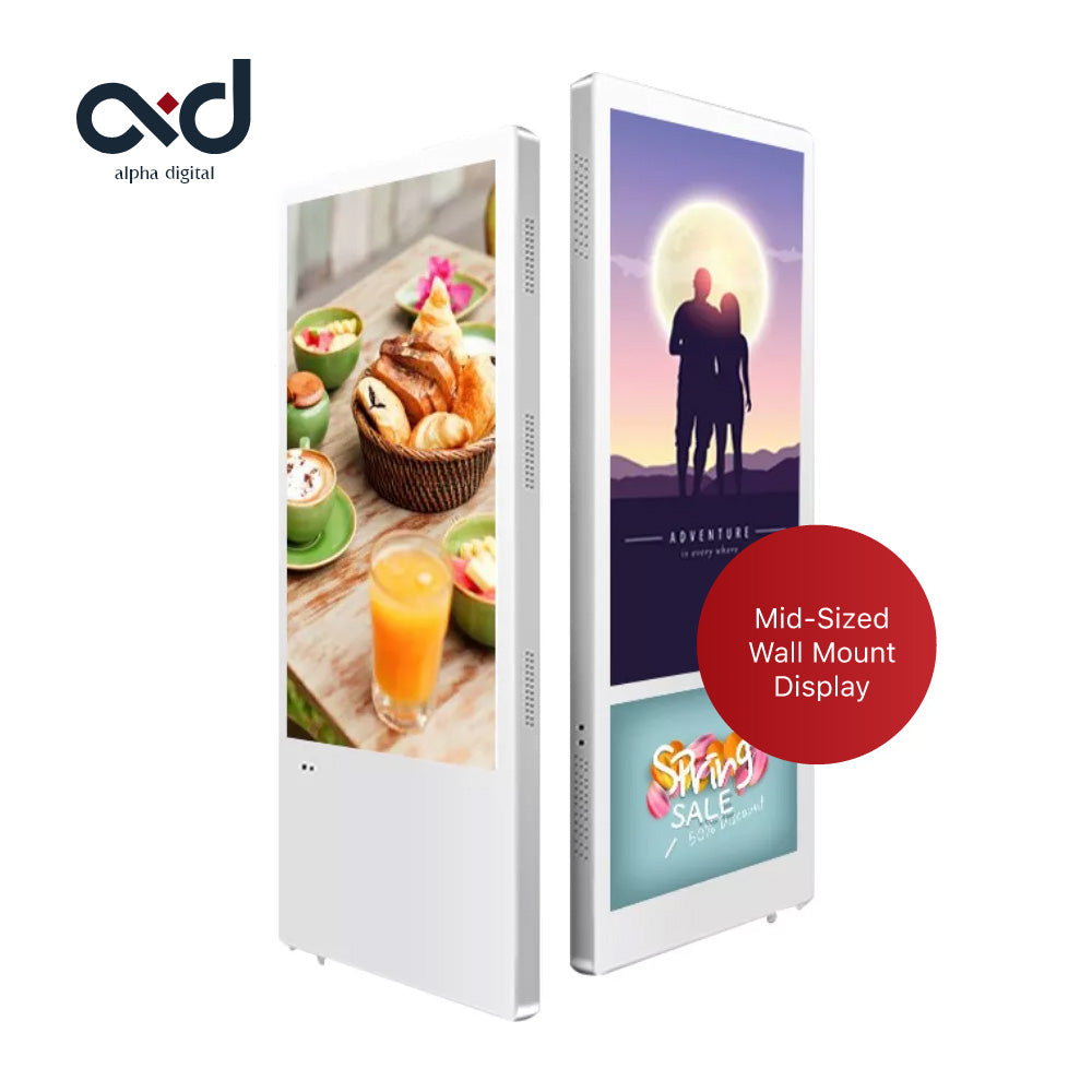 10-43" Wall Mounted Display