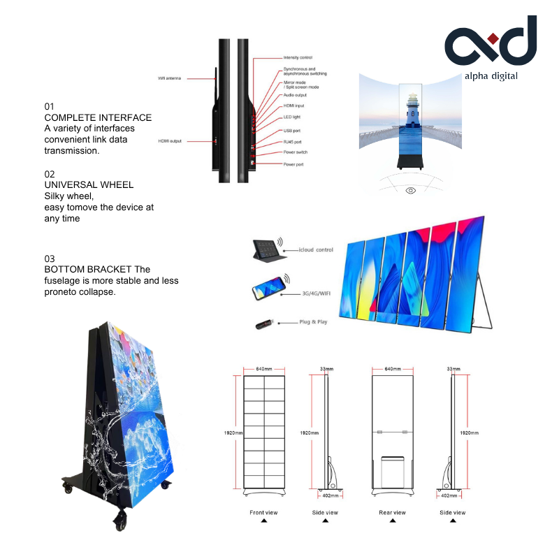 ป้ายตั้ง LED Poster Display