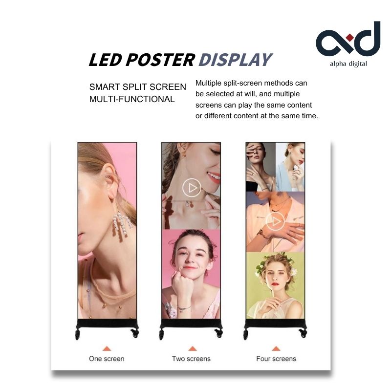 าย LED Digital Poster Display สำหรับแสดงภาพ วิดีโอ และสื่อประชาสัมพันธ์