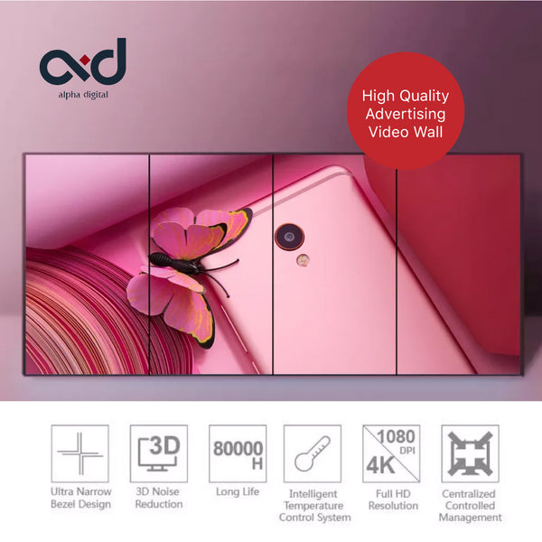4x1 Indoor 55 Video Wall